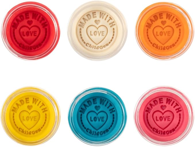 Natural Play Dough Set, Non-Toxic, Super Soft, Long Lasting Playdough, Modeling Dough, Kids Arts & Crafts, Preschool Toys, 6-Pack of 4.5-Ounce Cans