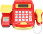 Children Mini Cash Register Toy Cashier Role Play Supermarket Shopping Checkout Money Till Toy Educational Learning Pretend Playset for Kids Girls Boys