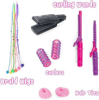 Bettina Vogue Beauty Hair Salon Fashion Pretend Play Set with Hairdryer, Mirror, Styling Accessories