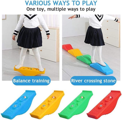 Kids Rocking Seesaw Balance Board,Sensory training equipment Balance teeter totter Balance board Children's balance platform Rock teeter totter