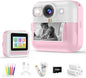 Kids Camera for Girls, 1080P Instant Print Camera, Kids Christmas Birthday Gifts Girls Toys, Children Digital Camera with 32GB Card, Toddler Camera Portable Toys for 3 4 5 6 7 8 9 Year Old Girl Pink