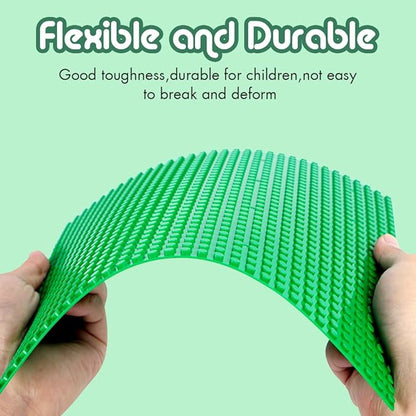 Lekebaby 8 Pack Classic Baseplates Building Base for Building Bricks, 10" x 10" Building Boards - 100% Compatible with Major Brands, Macaron