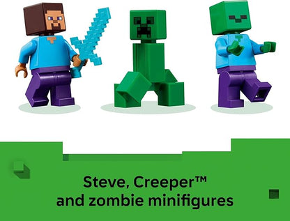LEGO Minecraft The TNT Jungle House Kids Toy for Pretend Play - Collectible Minecraft Toy - Building Set for Boys and Girls 8+ - Gift Idea for Birthdays and Video Game Fans - 21275