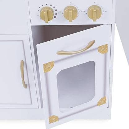 Teamson Kids Versailles Classic Kids Wooden Play Kitchen, White