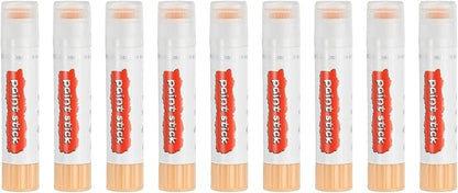 PATIKIL Solid Tempera Paints, 9 Pcs Washable Quick Drying Paint Sticks Paint Pens for Artists Beginners Art Supplies, Beige