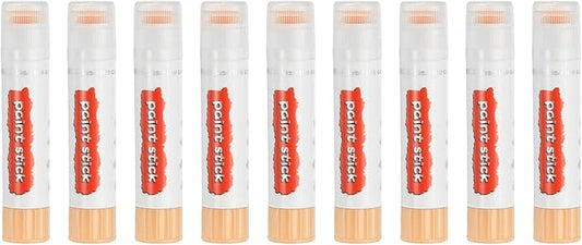 PATIKIL Solid Tempera Paints, 9 Pcs Washable Quick Drying Paint Sticks Paint Pens for Artists Beginners Art Supplies, Beige