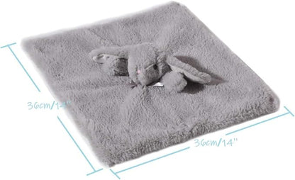 CREVENT Cozy Plush Baby Security Blanket, Loveys for Baby Girls and Boys, Birthday (Unicorn + Bunny)