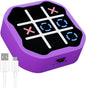 4-in-1 Rechargeable Electronic Tic Tac Toe Game – Handheld Travel Toy with Memory & Whack-a-Mole, Silent Mode, Fun for Kids & Adults, Gift for Kids Age 3+, Purple