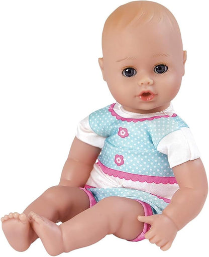 Adora Bath Time Babies Collection, 13" Baby Doll and Clothes Set, Made with Fresh Powder Scent and Exclusive QuickDri Vinyl Body, Birthday Gift For Ages 1+ - Kitty