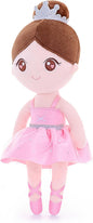 Gloveleya Baby Girl Gifts Dolls Soft Plush Toy Ballet Girl Doll Light Pink 13"…