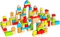 Fat Brain Toys Timber Blocks - 100 Piece Wooden Block Set - Classic Preschool Toy