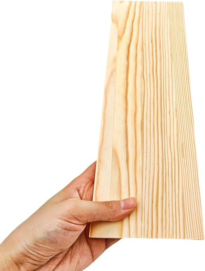 3PCS Rectangle Wood Boards Unfinished Wood Blocks for Crafting, 11.8x3.9x0.4in Blank Whittling Wooden Blocks for Wood Carving,Painting & Burning