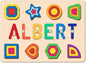 Name Puzzle for Kids Personalized, 1 Year Old Boy Gifts, Personalized Puzzles for Toddlers 1-3, Custom Name Puzzle, Montessori Toys for 1-3 Years Old(Shape)