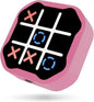 3-in-1 Electronic Tic Tac Toe Game, Handheld Travel Toy with Silent Mode, Fun for Kids and Adults, Pink