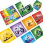 Magnetic Building Blocks Tiles, Large Magnetic 1.65 inch Cubic Puzzle Toys in Vehicles Theme, STEM Montessori Sensory Toys for Toddlers 1-3, Gifts for Girls & Boys
