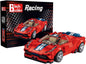 Block Builder Ferrari F8 Racing Car Building Block Set (306 Pieces). Racing Car Building Blocks for Kids and Adults