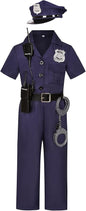 Kids Police Officer Costume for Girls - Cop Dress Up Party and Halloween Gifts