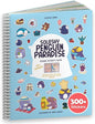 Cupkin Penguin Sticker Book Activity for Kids, Toddler Airplane Travel Essentials, 300+ Animal Stickers for Kids + 8 Scenes + Coloring Book Pages, Penguin Children's Gift, Crafts Ages 2-8