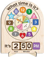 Interactive Learning Sorting Clock for Kids Telling Time Fraction Teaching for Toddler