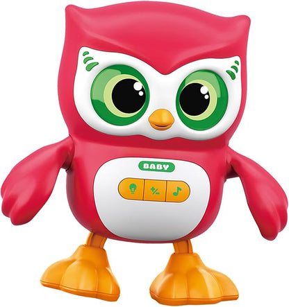 Kids Education Music Dancing Owl Toy, Baby Crawling Musical Dancing Toy for 3-12 Months Toddlers, with Lights, Music and Dance, Birthday Gift for Boys and Girls