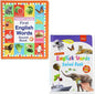 My First English Words Sound Book – 470+ Words, Audio Books for Kids Leap Frog 100 Book English Learning Talking Interactive Toddlers Early Educational Electronic Musical Toy(Two-Book Set)