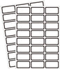 STARLIBOO Removable Labels, Blank Freezer Labels for Food Containers, 1x2 Inch Freezer Stickers, Freezer Labels to Write on/Waterproof Labels/Easy Peel Off (Black Border, 360 Labels)