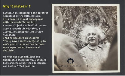 Einstein Human Body Science Kit : unique and original 24 S.T.E.M science experiments & activities all about the human body. Includes 12’ Human Model with 16 detachable organs and a printed guide with directions & facts. plus a daily Video guide.