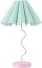 Table Lamp for Bedroom Nightstand Modern Touch Green Pink Lamp Dimmable Lamp for Living Room End Table with USB Port and Outlet