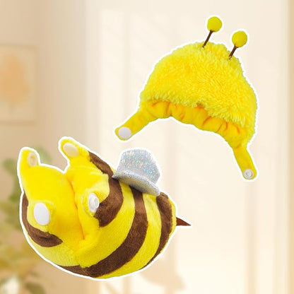 17cm Doll Clothes , Accessories for Cute Doll's Clothes ,Animal Style Outfits , 2 Pieces Set Cute Bee Dolls Outfit with Adorable Cloth and Hat Fashion Accessories for Dolls (Doll Not Included)