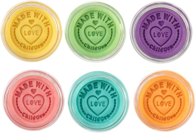 Natural Play Dough Set, Non-Toxic, Super Soft, Long Lasting Playdough, Modeling Dough, Kids Arts & Crafts, Preschool Toys (Pastel Colors), 6-Pack of 4.5-Ounce Cans