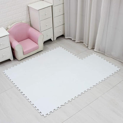 MQIAOHAM® 18 Pieces Puzzle Play Mats, Soft Baby Play Mat, Kids Interlocking Foam Floor Tiles, Toddlers Carpet Playmats G301018-101
