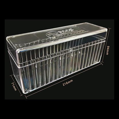 MUDOR 4 Pack Coin Slab Storage Box, Transparent Plastic Holder Case Compatible with 20 Slab PCCB PCGS, Olny Box
