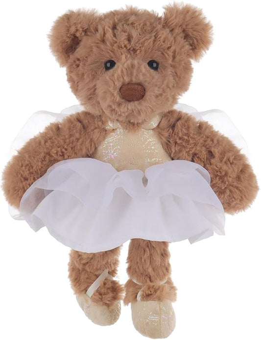 Apricot Lamb Ballet Bear Stuffed Animals for Kids, Soft Cute Plush Toys for Baby Girl and Boy, Fluffy Ballet Bear 6.7 Inches