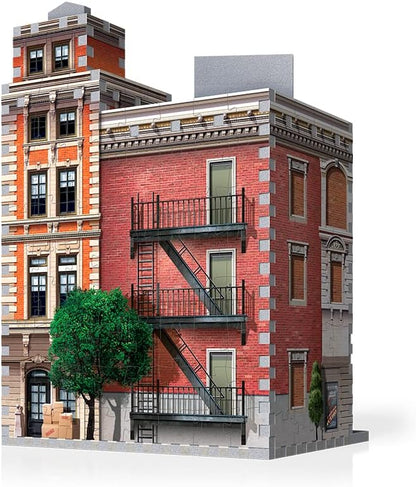 Wrebbit3D Cinema 3D Puzzle | Urbania Collection | 300 Jigsaw Puzzle Pieces | Charming and Unique Streetscape of a Small Town