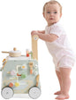 ROBUD Wooden Baby Push Walker, Learning Walking Toys, Adjustable Height Baby Walker with Decelerator, Montessori Toys for Baby 10 Months+, WRP24