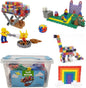 KADU 680pc Rainbow Classic Set - STEM/STEAM Building + Construction Toy, for Open + Imaginative Play - Ages 5+