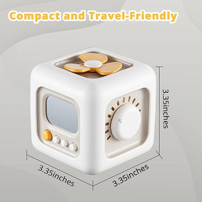 Busy Cube Toy for 1 Year Old Boy, Montessori Toys for 1+ Year Old, Travel Sensory Toys for Toddlers 1-3, Learning Fine Motor Skills| 1st Birthday Gifts Boy 9 12 Months Stocking Stuffers