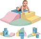 MIND&ACTION Climbing Toys for 1 Year Old, 5-Piece Baby Foam Climbing Blocks for Toddler 1-3, Soft Play Set Kid's Indoor Climbers & Play Structures