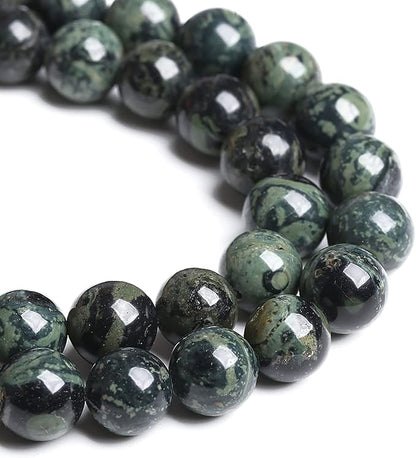 8MM 45PCS Natural Stone Kambaba Jasper Loose Beads for Jewelry Making DIY Bracelet Necklace