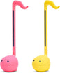 Otamatone Japanese Electronic Musical Instrument Portable Music Synthesizer from Japan by Maywa Denki Studio Award Winning, Educational Fun Gift for Children, Teens & Adults - Yellow & Hot Pink Set