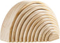 Wooden Rainbow Stacking Toy, 12 Piece Natural Wood Stacker, Extra Large Rainbow Stacking Toy, Nesting Puzzle Building Blocks Educational Toys for Kids Toddlers