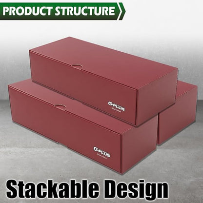 GRAND ORANGE Slotted Graded Card Boxes Slat Storage Boxes Red Hold 26 PSA Graded Cards
