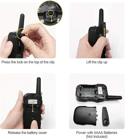 Kids Walkie Talkies,3 Pack 22 Channels 2 Way Radio Toy with Flashlight and LCD Screen,3KM Range Walkie Talkies for Kids Outside Adventures, Camping, Hiking