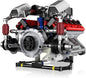 39008 V8 Engine Model Kit, Runnable, Build Your own STEM Visible Mini V8 Engine Model Kit with Lights, Adult and Adolescent Physics Science Experiment Building Block Set (700 Pcs)