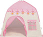 TTLOJ Kids Gift Play Tent, Princess Crown & Wand, for Girls Boys, Princess Playhouse, Pink Castle, Fairy Tale Teepee Tent, Indoor Outdoor, Birthday (Ball Lights NOT Included