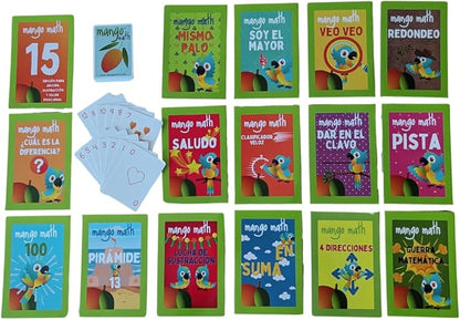 MANGO Math - 15 Pack Math Games - Addition Subtraction Place Value Cards -S