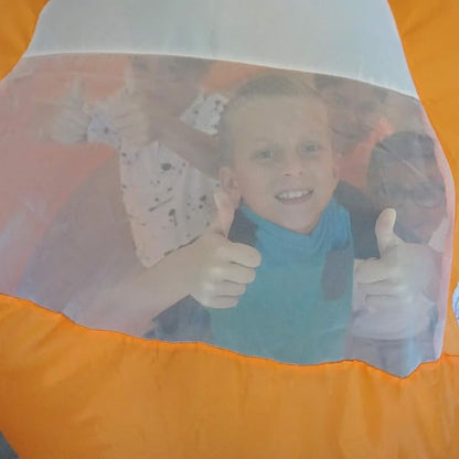 The Original Patented AirFort - Build A Fort in 30 Seconds, Inflatable Fort for Kids, Play Tent for 3-14 Years, A Playhouse Where Imagination Runs Wild, Fan not Included (Creamsicle Orange)