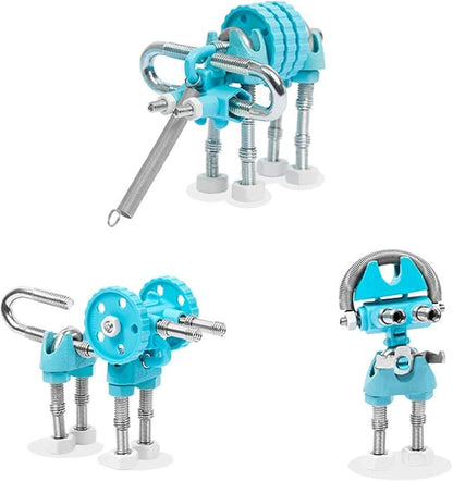 The Off Bits Erector Set: Animal Mini STEM Toys for Kids 6+, Toy Building Sets with Nuts & Bolts, STEM Building Toys Gifts for Boys and Girls (Blue Elephant)
