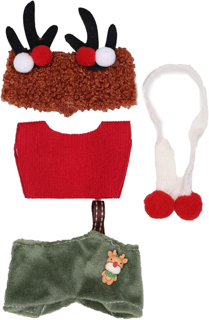 Christmas Clothes for 15/17cm Dolls(NO Doll) - Outfit for with Accessories Suit - Clothes Set for Dolls Dress Up