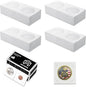 MUDOR Upgraded Premium Coin Flips for Large Dollar, 200 Pack Cardboard Coin Holder, Mylar Coin Flips 2x2, Paper Coin Holders